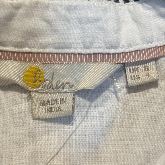 Boden Cream Ruffle Blouse - Picture 2 of 5